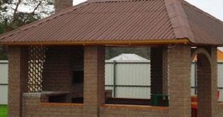 Беседка из кирпича под ключ в Нурлате цена от 3251 рублей - Строй-Нрт